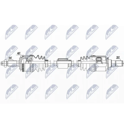 Imagen de Semi eje NTY NPW HY 587