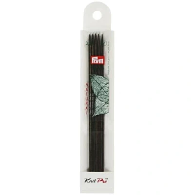 Imagen de Prym Strumpfstricknadeln Natural Farbig 15 cm 3,50 mm Agujas de Tejer, Madera, Multicolor, 3,5