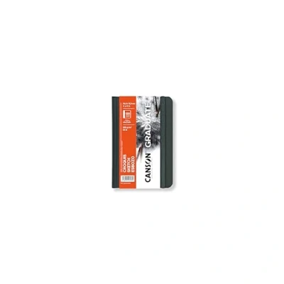 Imagen de CANSON Graduate Book, Cuaderno para bocetos, Grano suave, 120gsm, Tapa dura, 10,2x15,2cm, Blanco, 60 hojas