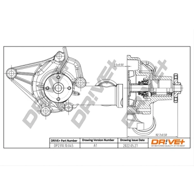 Imagen de Bomba de agua, refrigeración del motor Dr!ve+ DP2310.10.045