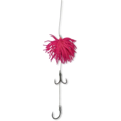 Imagen de Black Cat Real Worm Teaser 160g Pink Bajo de línea para pez depredador