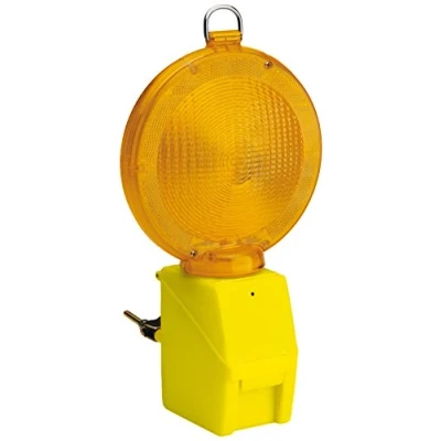Imagen de Velamp IL08 2 Calles LED. con Sensor crepuscular. Elección Entre luz Fija o Intermitente. Funciona 1 x 4R25 (no suministrado), Amarillo