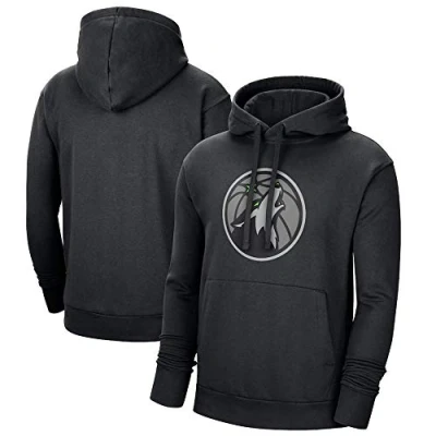 Imagen de Sudadera de Manga Larga Ropa Casual Baloncesto Unisex Timberwolves Sudaderas con Capucha Hombres NBA Jersey Larga, L