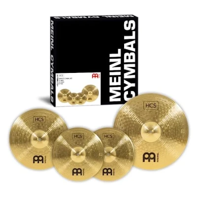 Imagen de Meinl Cymbals HCS Complete Cymbal Set Pack Juego de Platillos Batería con 14 pulgadas Hihats, 16 Crash y 20 Ride Latón, Acabado Tradicional (HCS141620)