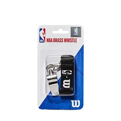 Imagen de Wilson Silbato con cordón NBA BRASS WHISTLE, Metal, Producto oficial de la