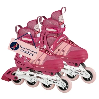 Imagen de HUDORA Patines en línea Comfort para niños y jóvenes Diferentes tamaños hasta 6 Anchura Longitud Ajustable Transpirable