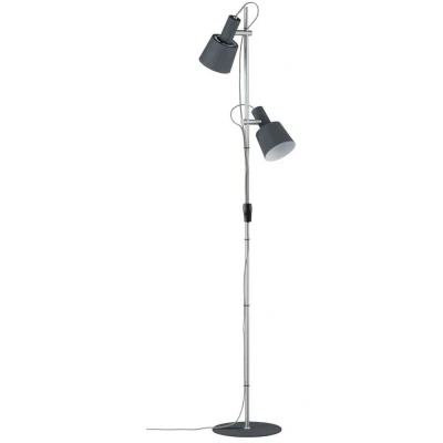 Imagen de Paulmann 79690 Luminaria Neordic Haldar máx. 2x20 W para E14, lámpara de pie, Gris Oscuro/Cromo Mate, bañador 230 V Metal, sin Fuente luz