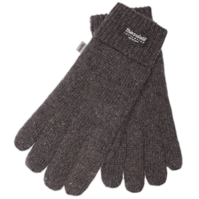 Imagen de EEM guantes para hombre de lana suave con forro térmico Thinsulate; antracita, XXL