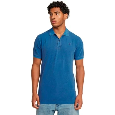 Imagen de G Star para Hombre Polo Dunda Slim, Azul (Pilot GD D11595 D756 H190), M