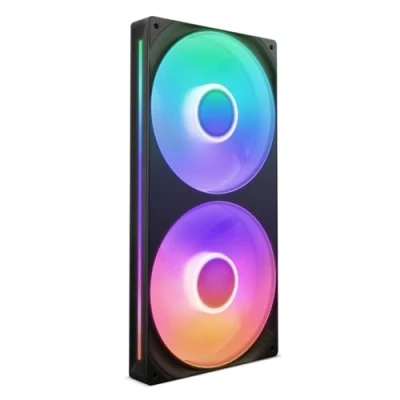 Imagen de NZXT F280 RGB Core Unidad de ventilador monocasco 280 mm con 2 ventiladores 140 Control velocidad e iluminación Alta presión estática y flujo aire 8 LED aRGB Negro
