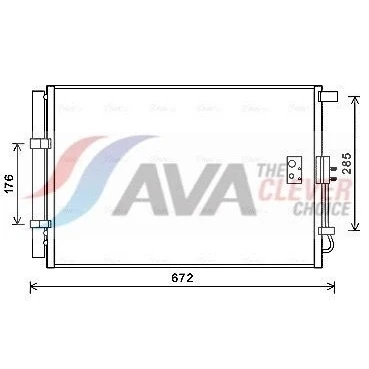Imagen de AVA COOLING SYSTEMS KA5229D Condensador con secador 12,9mm 8,5mm Aluminio 389mm R134a KIA: Soul I (AM) 1.6 GDI, LPG, CVVT 2009 2014