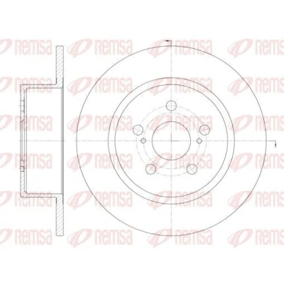 Imagen de REMSA 6878.00 Disco de freno Eje trasero 271, 271 10 5 macizo TOYOTA: Avensis I Familiar, Berlina, Liftback
