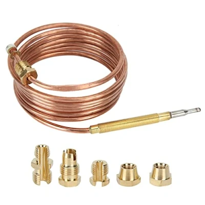 Imagen de Termopar de Chimenea, Kit gas universal 1500 mm con 5 accesorios, rosca conveniente, Dispositivo Calentamiento para horno, calentador gas, agua