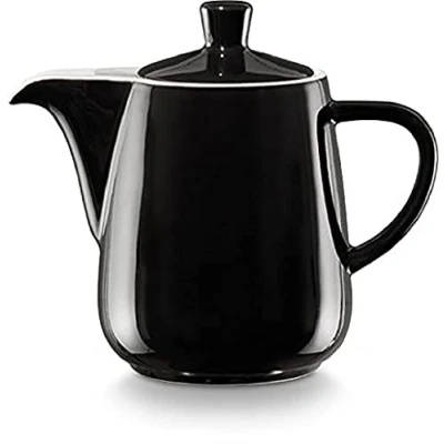 Imagen de Melitta Cafetera de porcelana, 0,6 l, color negro