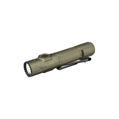 Imagen de OLIGHT Warrior Ultra, Linterna Táctica LED 2500 Lúmenes, 320m Alcance, Batería Recargable, IPX8, Negro/Azul/Verde (Verde Oliva)