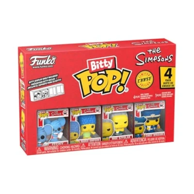 Imagen de Funko Bitty Pop! The Simpsons Itchy 4pkY una Minifigura Misteriosa Sorpresa 0.9 Inch (2.2 Cm) Coleccionable Repisa Apilable Incluida Idea de Regalo Relleno para Bolsa Regalos