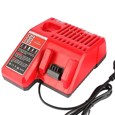 Imagen de Waitley M12 M18 Cargador de Repuesto rápido para Milwaukee 12V y 18V batería