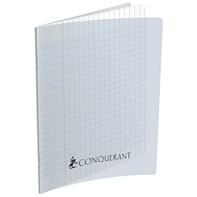 Imagen de Conquérant Cuaderno clásico 17 x 22 cm grandes azulejos Seyès 192 páginas grapadas cubierta Polypro incoloro