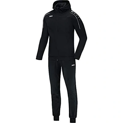 Imagen de JAKO Chándal para hombre de poliéster Classico con capucha, negro, L, M9450
