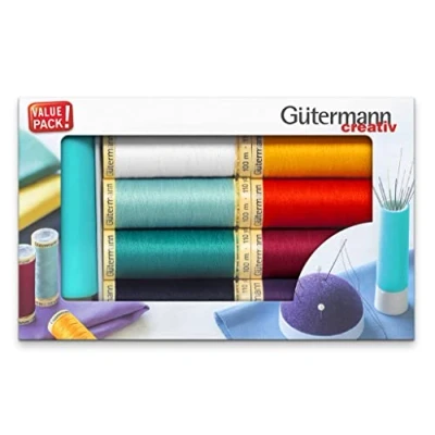 Imagen de Gütermann Hilo Conjunto con Aguja Tornado, Polyester, Multicolor, 100m