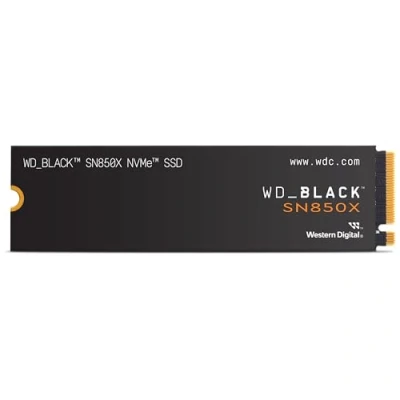Imagen de WD_BLACK SN850X NVMe SSD 8 TB M.2 2280, Velocidades de lectura hasta 7200 MB/s, escritura 6600 para Juegos internos, PCIe Gen4, alto rendimento, Negro