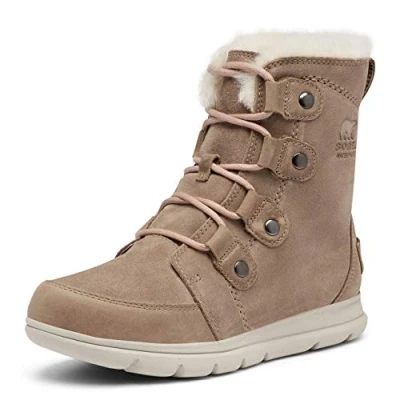 Imagen de Sorel Explorer Joan Waterproof Botas de invierno impermeables para mujer, Marrón (Ash Brown), 36 EU