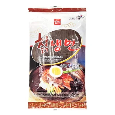 Imagen de Wang Brand Fideos estilo coreano con flecha (Chik Naengmyeon) 624g