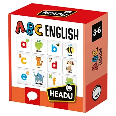 Imagen de Headu Ganar ABC English Juego Educativo Aprender Ingles para Edad 3 6 años, Multicolor (130014224)