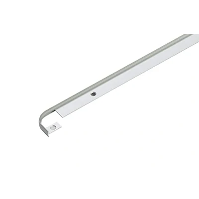 Imagen de Cezar Listón de aluminio para encimera, con agujeros, altura: 28 mm, longitud: 0,62 m, color plateado