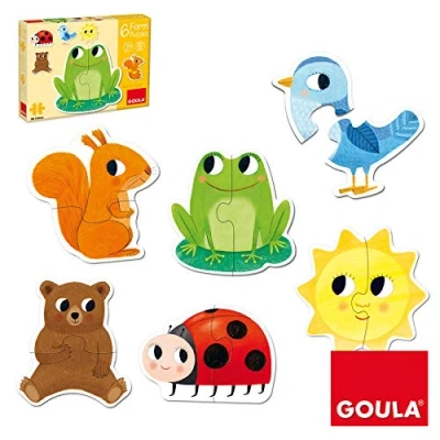 Imagen de Goula 6 form puzzles, Puzle de cartón piezas grandes a partir 2 años