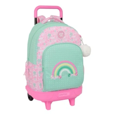 Imagen de Safta GLOWLAB AMAZING Mochila Grande con Ruedas, Compacta, Extraíble, Ideal para Niños de Diferentes Edades, Cómoda y Versátil, Calidad Resistencia, 33x22x45 cm