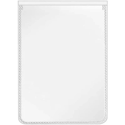 Imagen de VELOFLEX 3119500 Funda protectora y de identificación 66 x 90 mm, película PP, con protección contra rasgaduras, a prueba documentos, 20 unidades