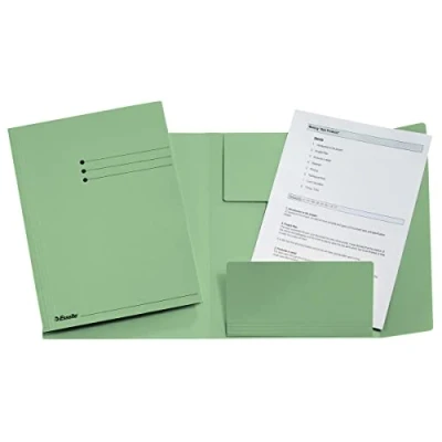 Imagen de Leitz ESSELTE 1033308 Subcarpetas de 3 solapas 275 grs DIN A4 color verde