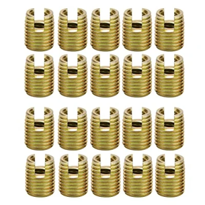 Imagen de Akozon Tornillo Inserto Inserciones de Rosca Autorroscantes, 20Pcs 302 acero al carbono Reparación accesorios(Inner M5*0.8 Outer M8*1.0)