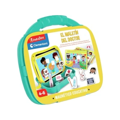 Imagen de Clementoni Maletín Magnético de médico Juego Educativo con Enfoque Montessori para Niños Aprende sobre el Cuerpo Humano Incluye Folleto A Partir 2 Años 55558