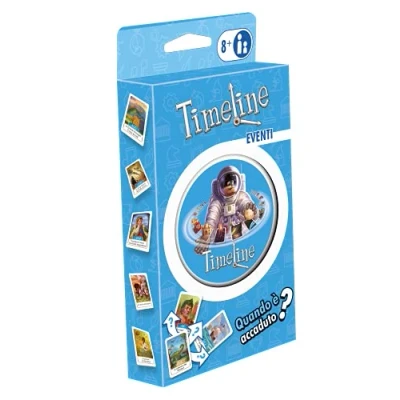 Imagen de Asmodee Cronología de Eventos históricos, Eco Blister, Juego Cartas, Didáctico, Formato Bolsillo, edición Italiana, 8 a 99 años, 8304