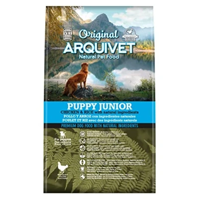Imagen de Arquivet Original Puppy 3 Kg Pienso para Perros Cachorros, jóvenes y Madres gestantes o Lactancia Pollo arroz Comida Alimento seco Alimentación Canina
