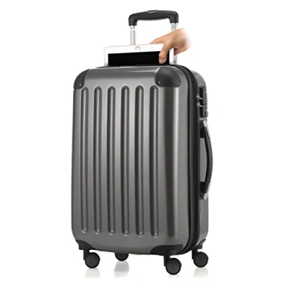Imagen de HAUPTSTADTKOFFER Alex Tsa R2 Equipaje de mano con compartimento para portátil, maleta rígida, 4 ruedas dobles, TSA, 55 cm, 42 litros, Titanio