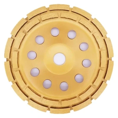 Imagen de APLUS Disco de pulido diamante, 180 mm x 22,23 mm, doble fila, para hormigón, piedra, mampostería