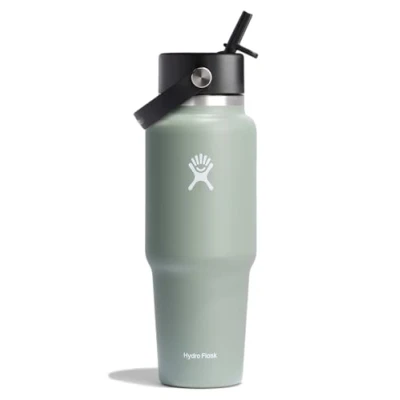 Imagen de Hydro Flask 32oz / 946ml Wide Mouth Travel bottle + Flex Straw Cap Water