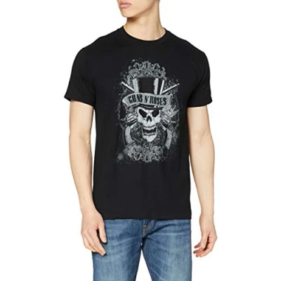 Imagen de AWDIP Faded Skull Camiseta, Negro (, L para Hombre