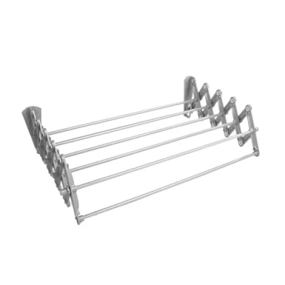 Imagen de ABJ Tendedero de pared telescópico para pared, acordeón, soporte color gris, 50 cm