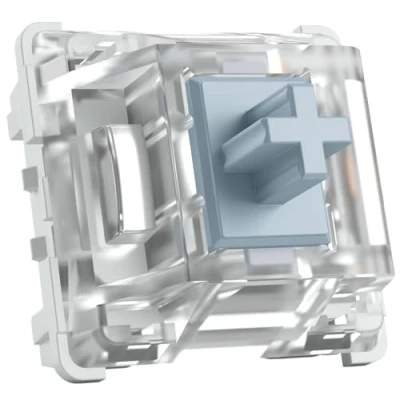 Imagen de Glorious Gaming 120 switches para teclado mecánico Kailh (plata) Lineales y rápidos, 40 g de acción, Speed, fijación 3 pines, compatible con LED SMD Plata