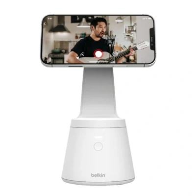 Imagen de Soporte para móvil Belkin MMA001BTWH, Montaje Magnético, Rotación de 360 ​​grados, Blanco