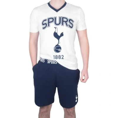 Imagen de Tottenham Hotspur FC Pijama Corto para Hombre Producto Oficial Blanco Escudo XL