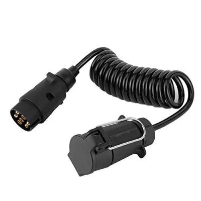Imagen de Remolque Conector Enchufe, Cable Alargador de 7 Pines, Apto para Coche/Caravana/Barco