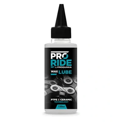 Imagen de PRORIDE Wet Lube Lubricante cadena bicicleta humedo con PTFE Antidesgaste, antifricción, antioxidante 500 ml, Verdoso