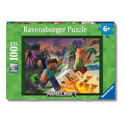 Imagen de Ravensburger 100 XXL Monster Minecraft Puzle para niños, Talla: One Size, Multi coloured