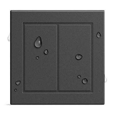 Imagen de GIRA + Senic Friends of Hue Interruptor Inteligente para exteriores Inalámbrico Homekit con Regulador de Luz Bombillas Inteligentes Philips Sin Batería y Carga Negro