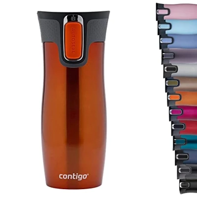 Imagen de Contigo Westloop, Vaso Unisex Adulto, Naranja (tangerine), 1 Unidad Paquete De